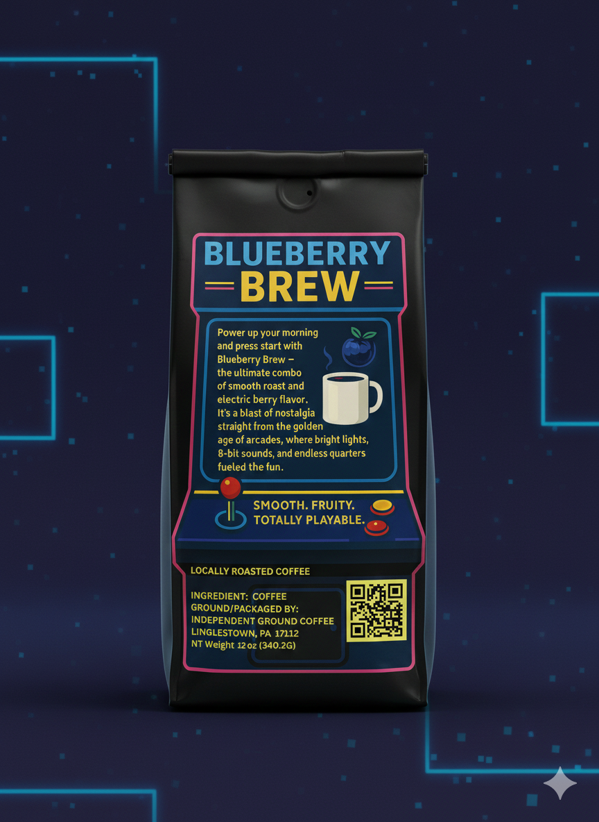 Blueberry Brew - Retro Arcade Blend (12oz)